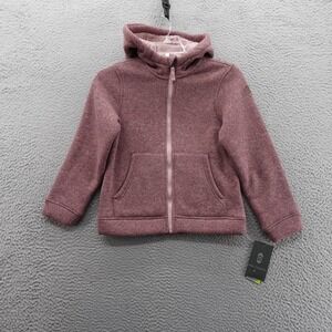 Free Country Youth Mountain Fleece Hoodie Jacket Medium 10/12‎ Blossom Pink NWT